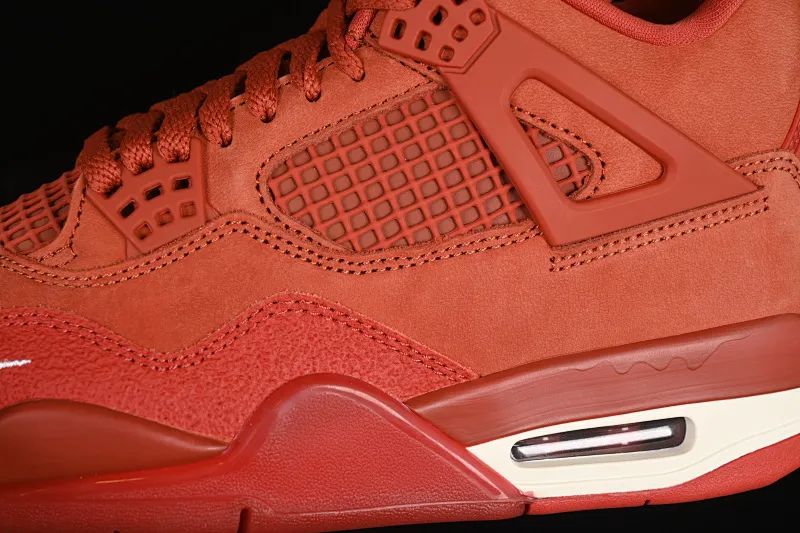 All categories Air Jordan Jordan series basketball shoes Air Jordan 4 GX foreign trade version Nigel Sylvester x Air Jordan 4 OG "Brick By Brick" AJ4 Joe 4 Orange Brown Suede DR5415-100